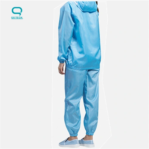 5mm Stripe Reusable Lab Workshop Protective Working Clothing Clean Room ESD 3/4 Smock Anti Static Gown