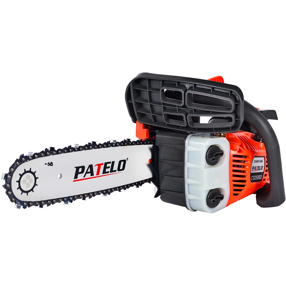 Patelo Sierra de cadena 60 Familia 25cc Chainsaw de mango superior