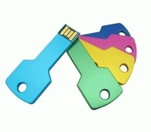 Key Shape USB Flash Drive with Laser Logo, Promotional Gift USB