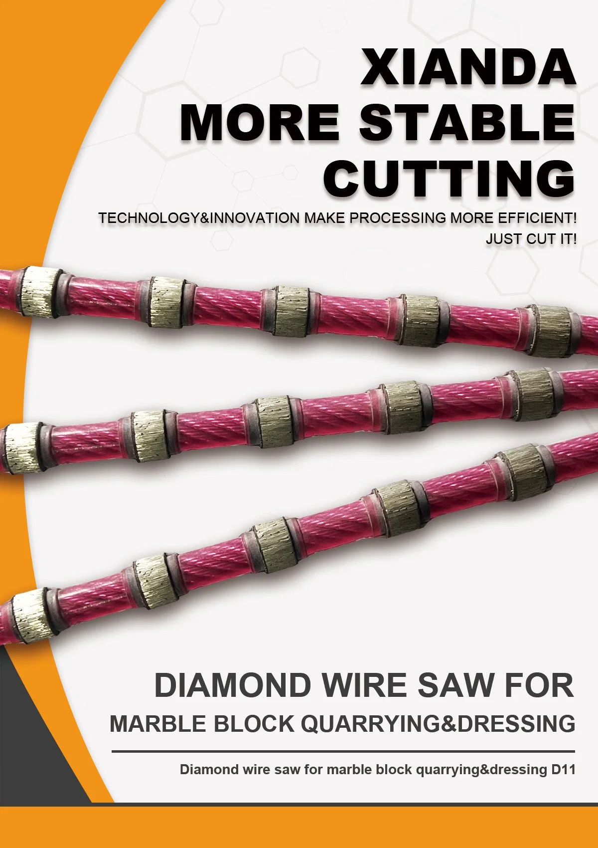 Diamond Wire Saw for Marble Block Quarrying Wire Saw Trimming Stone Cutting