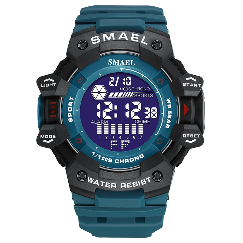 Japan Movement Wholesale/Supplier Smael 8050 Buy Wrist Watch for Men Black Trend Custom Digital Watch