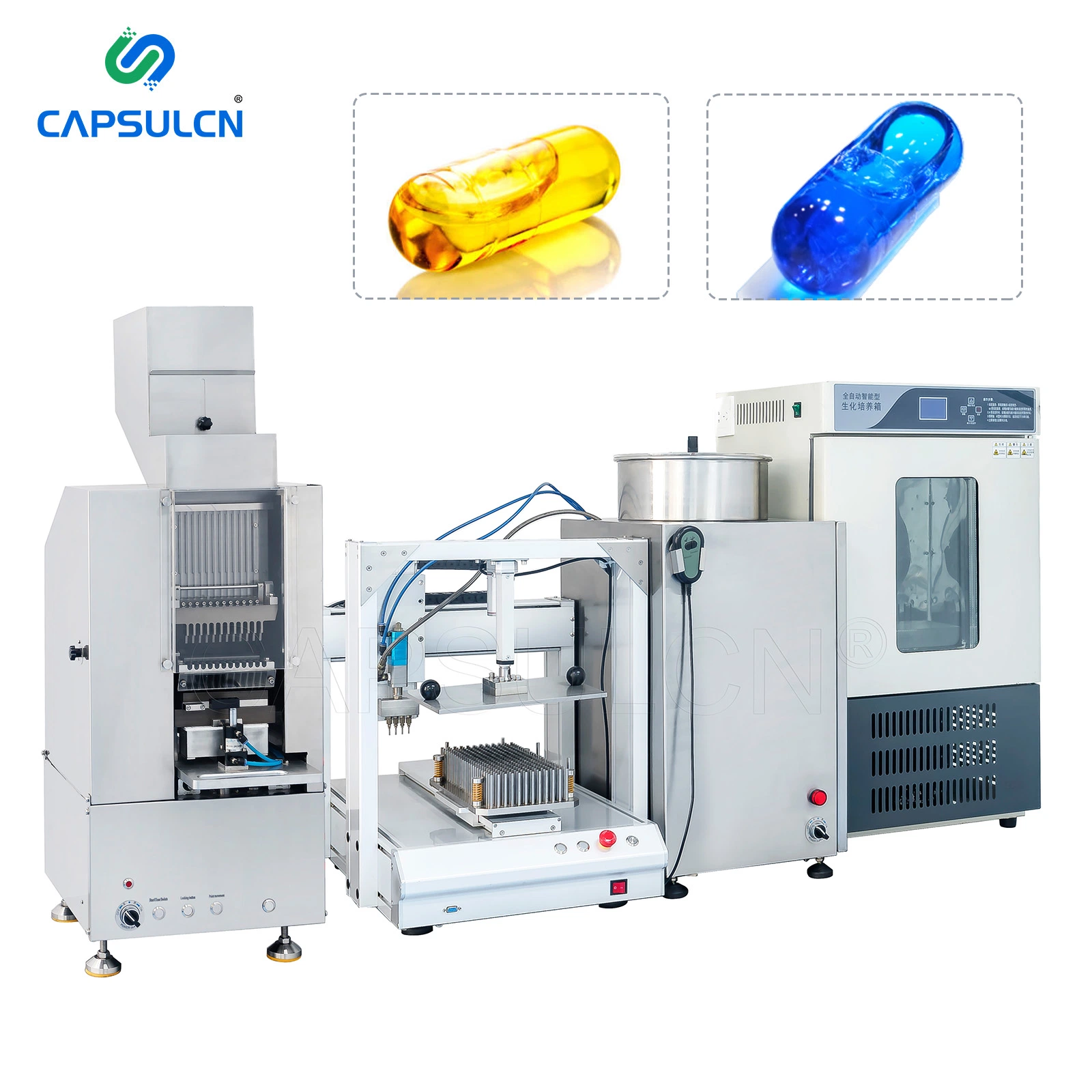 Novo design líquido semiautomático de enchimento de cápsulas de líquido semiautomático para produtos farmacêuticos semi-automático Máquina de enchimento em cápsulas de gelatina com revestimento duro