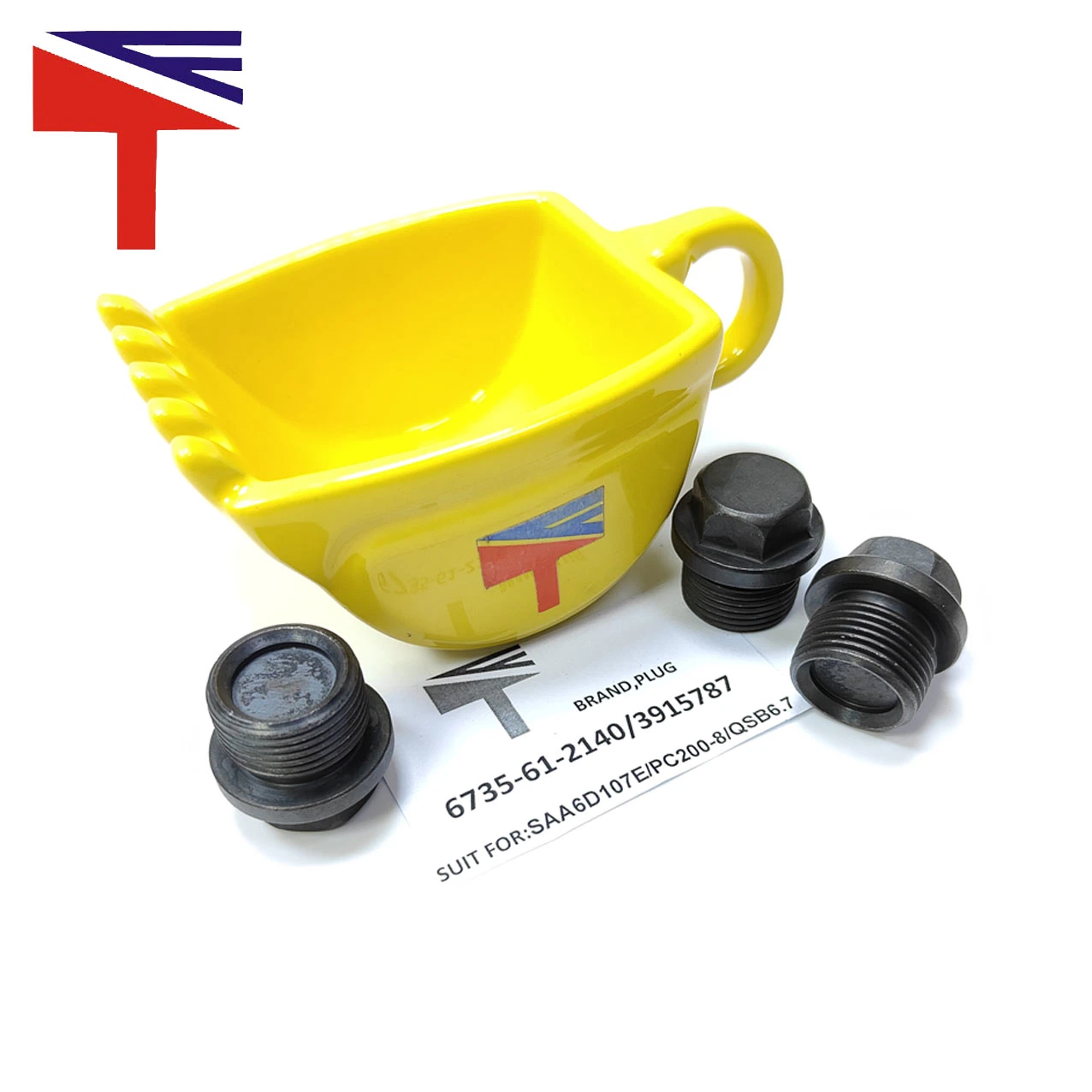 Las piezas del motor maquinaria Enchufe 6735-61-2140 para PC200-8 3915787 Excavadora motor AEA6d107e Qsb6.7