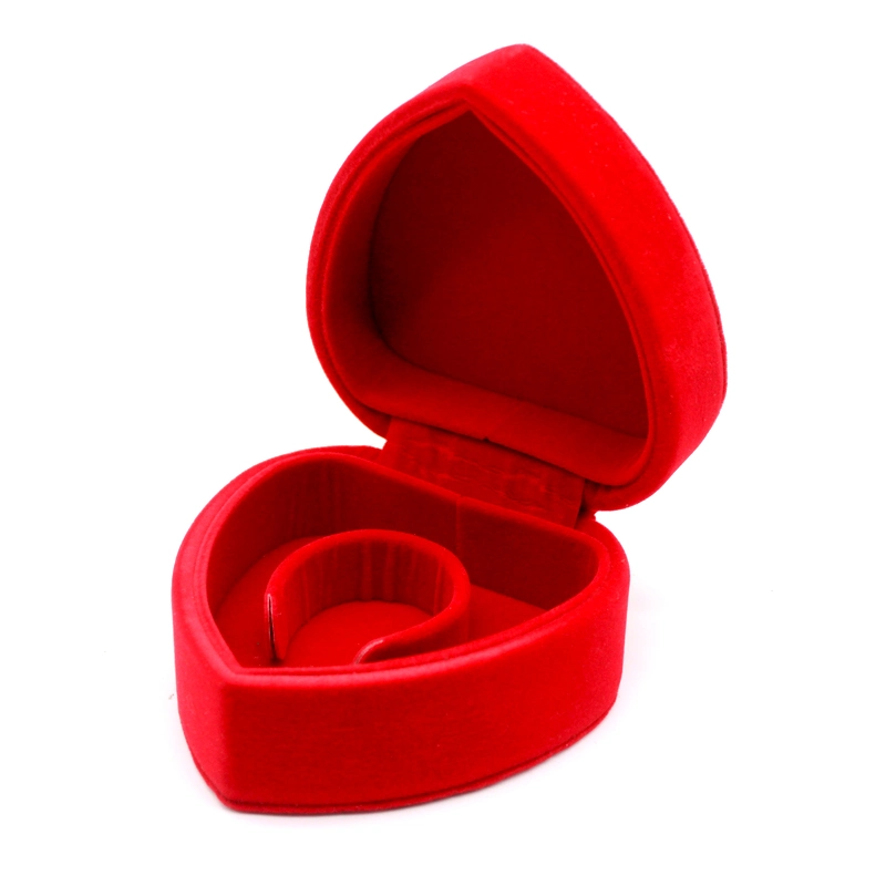En terciopelo rojo de lujo de ver la forma de corazón las cajas de embalaje de regalo Relojes de caso
