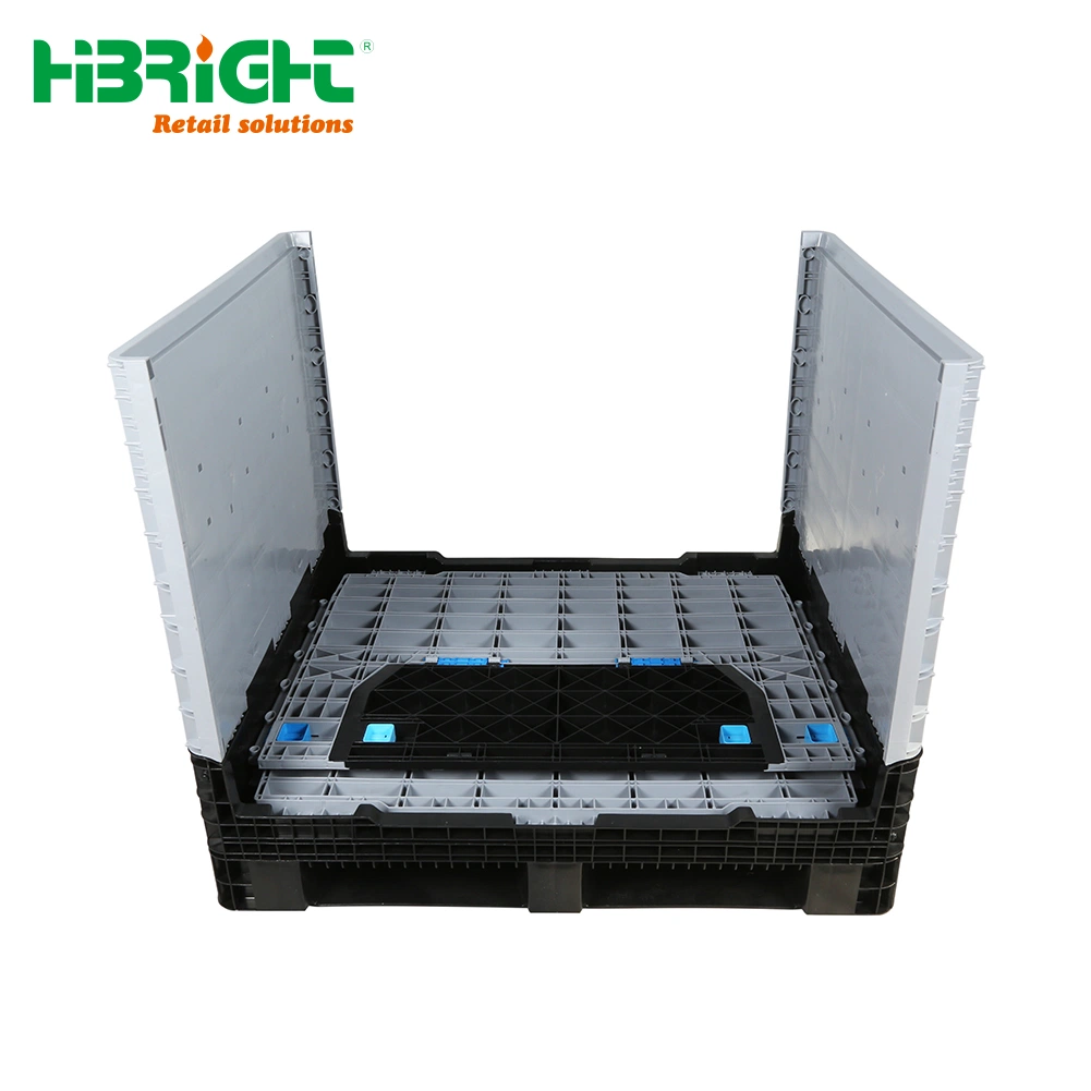 Heavy Duty Warehouse Storage Equipment Heavy Duty Collapsible Plastic Pallet Box Cage Container