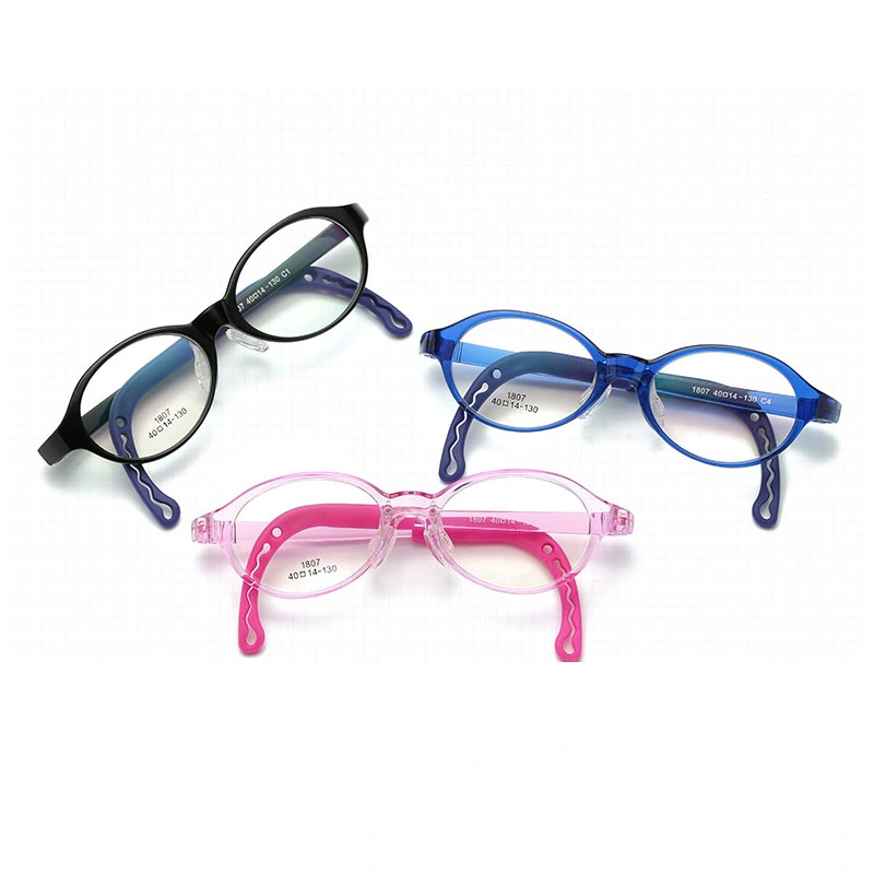 Wholesale Newest Kids Trendy Custom Logo Non-Slip Transparent Sports Children Reading Glasses Eyeglasses Frames