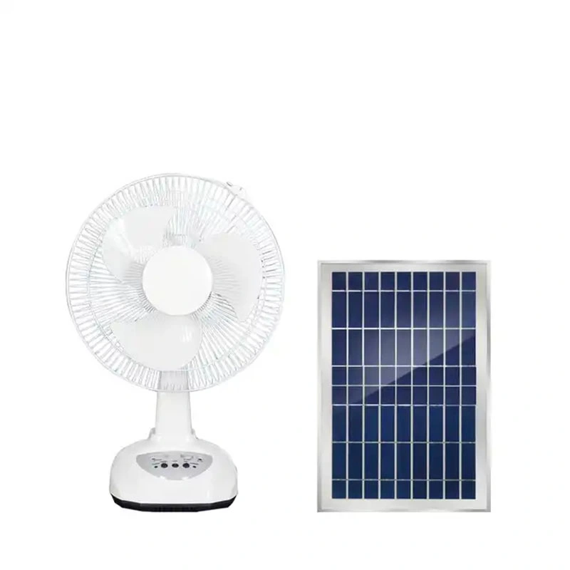 Solar Power AC 12V DC 12 16 18 Inch Rechargeable Solar Powered Pedestal Standing Stand Table Fan with Solar Panel Remote Control