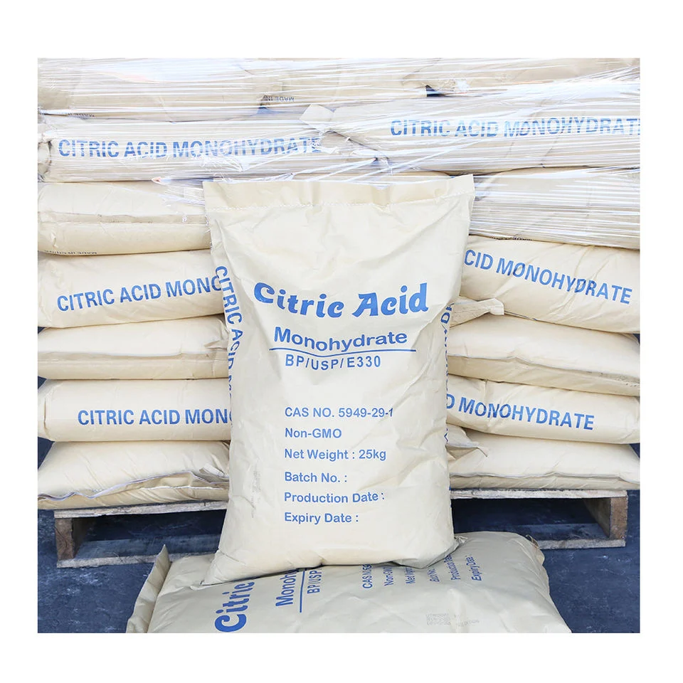 China Manufacturer Industrial Grade Citric Acid Anhydrous/Citric Acid Monohydrate/Sodium Citrate/Ca CAS No. 5949-29-1; 77-92-9 in Stock