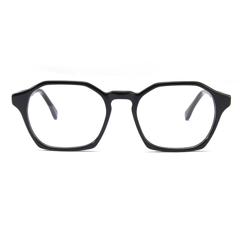 High Quality Fashion Unisex Colorful Ready Goods Acetate Polygon Optical Glasses