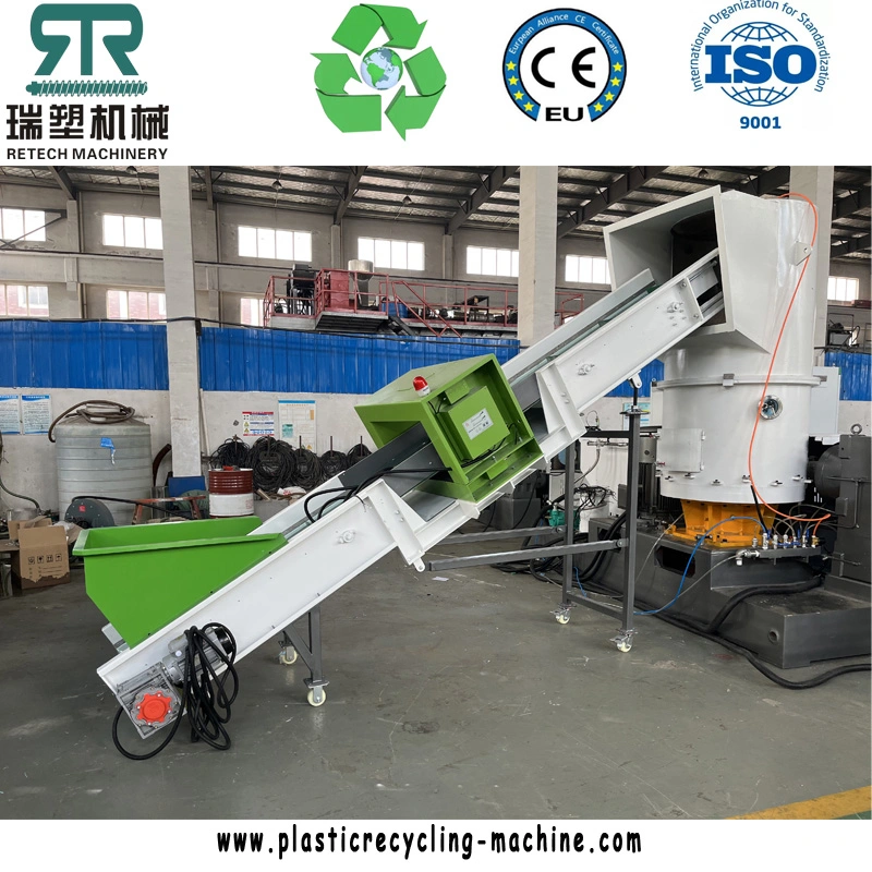 PE/LDPE/LLDPE/HDPE Film ABS/PS/EPS/EVA/PA/TPU Flakes PP Woven Non-Woven Fiber/Fabric/Silk Compactor Agglomeration/Extrusion Recycling Granulation Machine