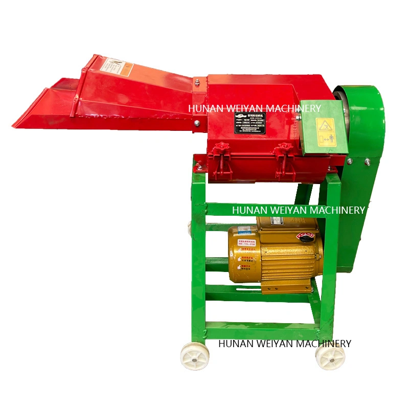 Weiyan New Design Grass Chopper Pulverizer Corn Stalk Chaff Cutting Machine for Animals Feed Mini Chaff Cutter