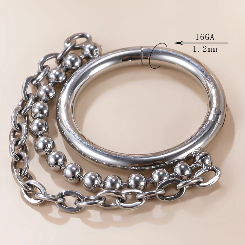 316L Stainless Steel Cilkers Hoop Rings with China Gzn Wholesale/Supplier