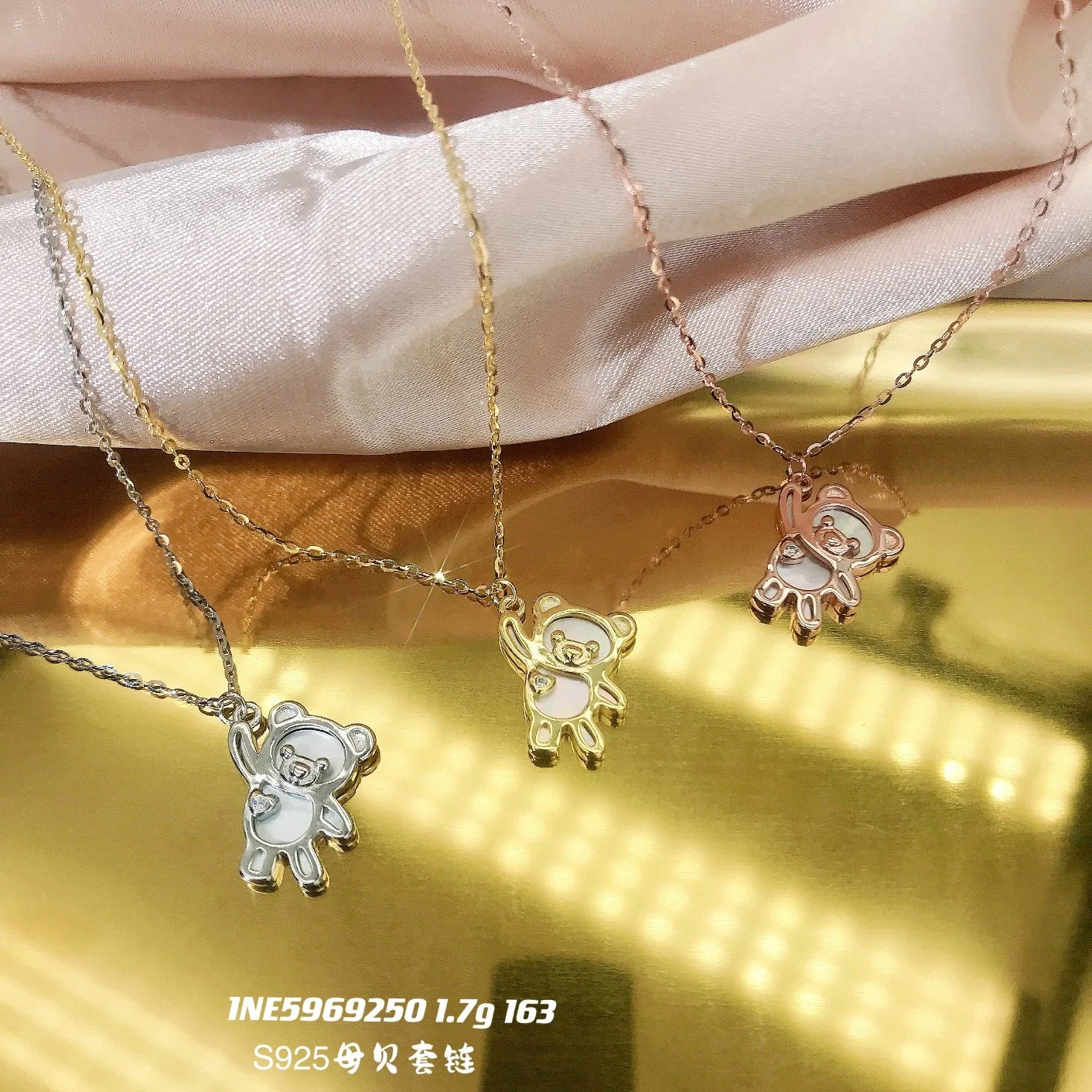 OEM Custom Fashion 925 Silver Jewelry Different 18K Gold Plated Cute Popular Wholesale/Supplier High quality/High cost performance Light Weight Religious Special Shell Women Necklace