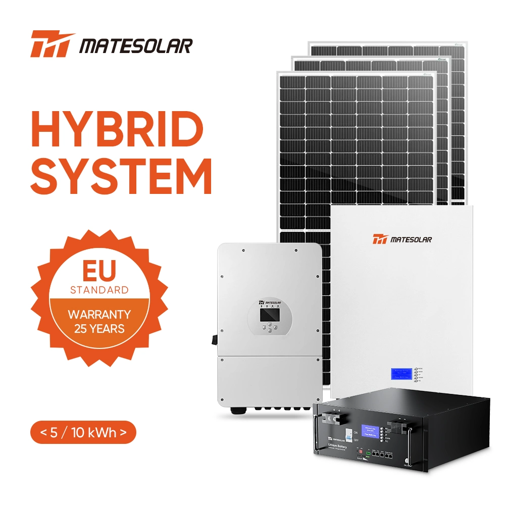 Mate hybrid inverter solar system 10KW 15KW 16KW 25KW 50KW storage solar system