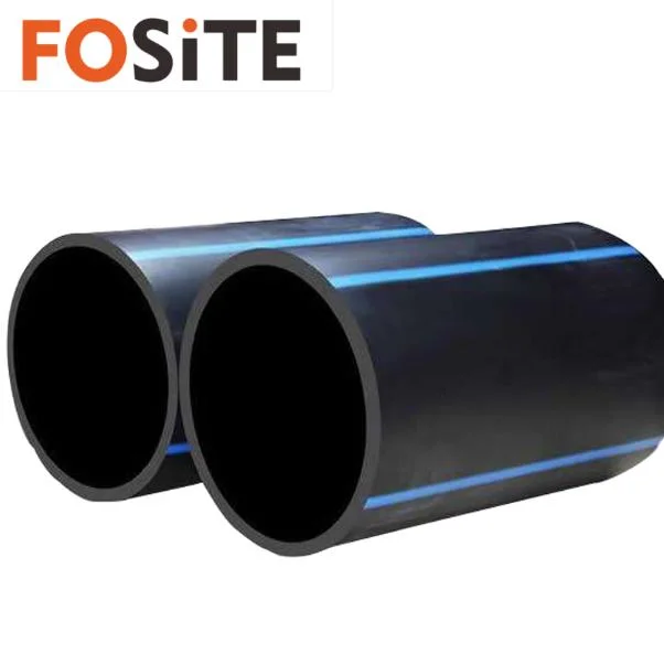 Tubería de Poly riego tubería de agua de plástico negro de HDPE de 2 pulgadas