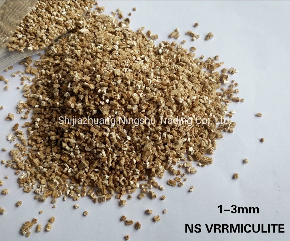 Vermiculite expansé argent doré de qualité supérieure à faible teneur en poussière pour le jardinage, l'horticulture, l'isolation, les matériaux de construction