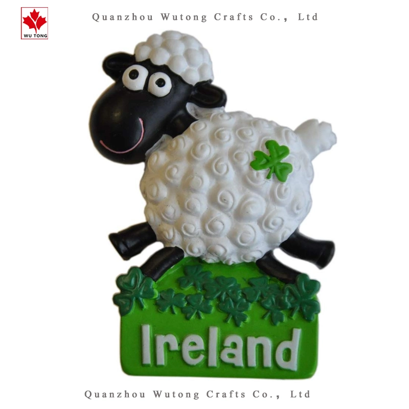 Resin Souvenir Magnet Ireland Feature Cute Figurines Design Resin Fridge Magnet