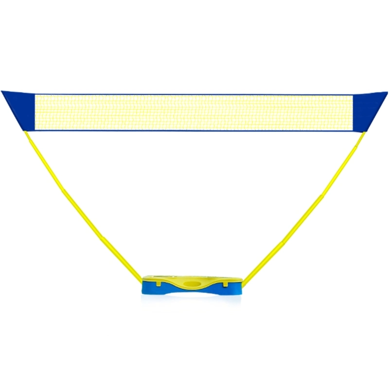 Portable Badminton Net Set with Foldable Stand with or Without Racket and Shuttlecock