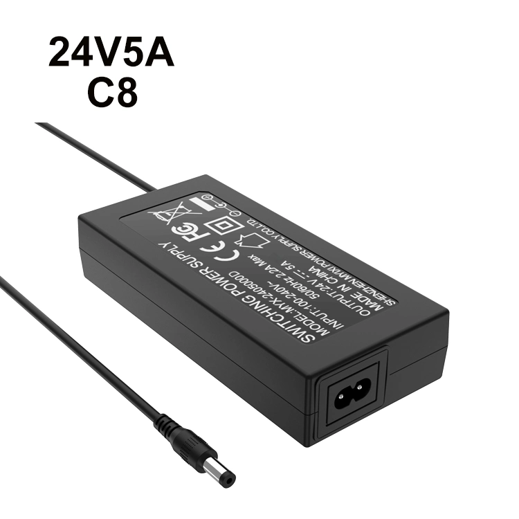 Adaptador de alimentación de escritorio 12W 24W 36W 60W 72W 80W 90W Fuente de alimentación 100W120W 150W 180W 200W DC Electrónica