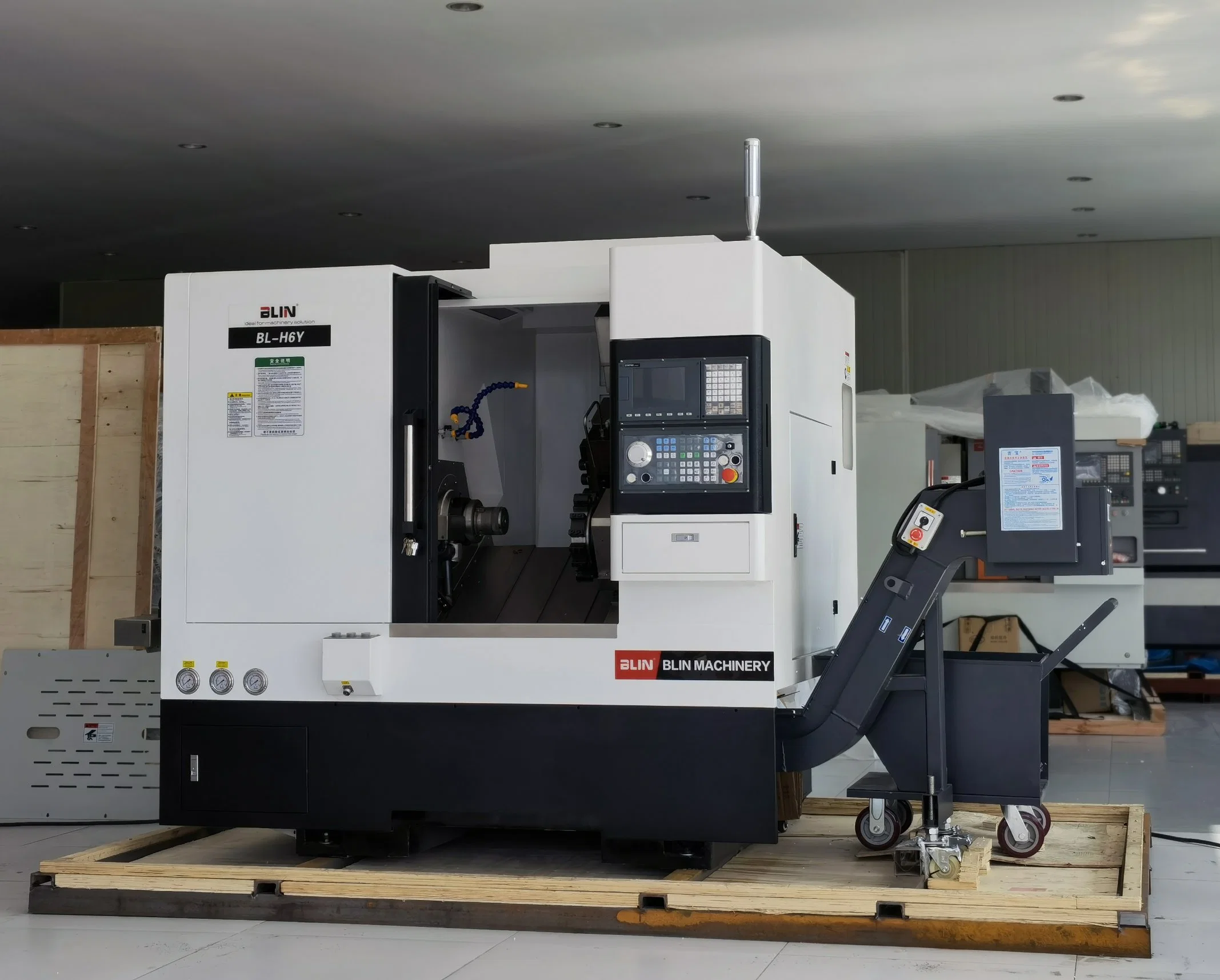 Cama basculante más popular CNC máquina de torno (H6Y)