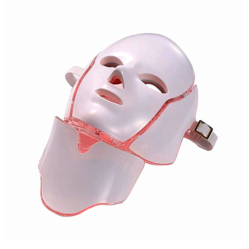 Face à LED 7 couleurs PDT Masque de rajeunissement de la peau du cou