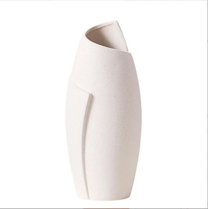 Simple White Plain Embryo Ceramic Vase