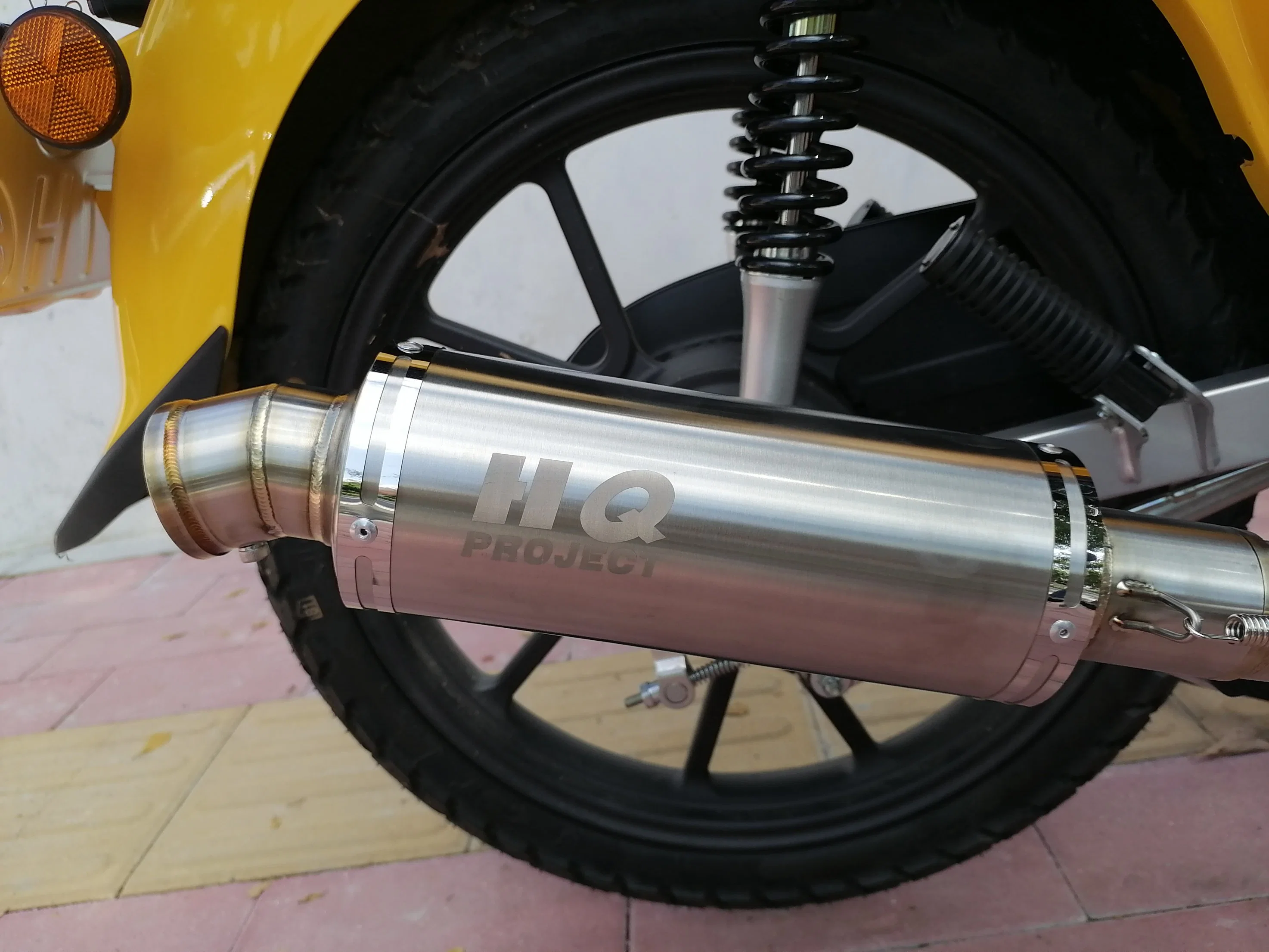 Tubo de escape em aço inoxidável para motociclos silenciador de scooter tubo automático Silenciador do veículo