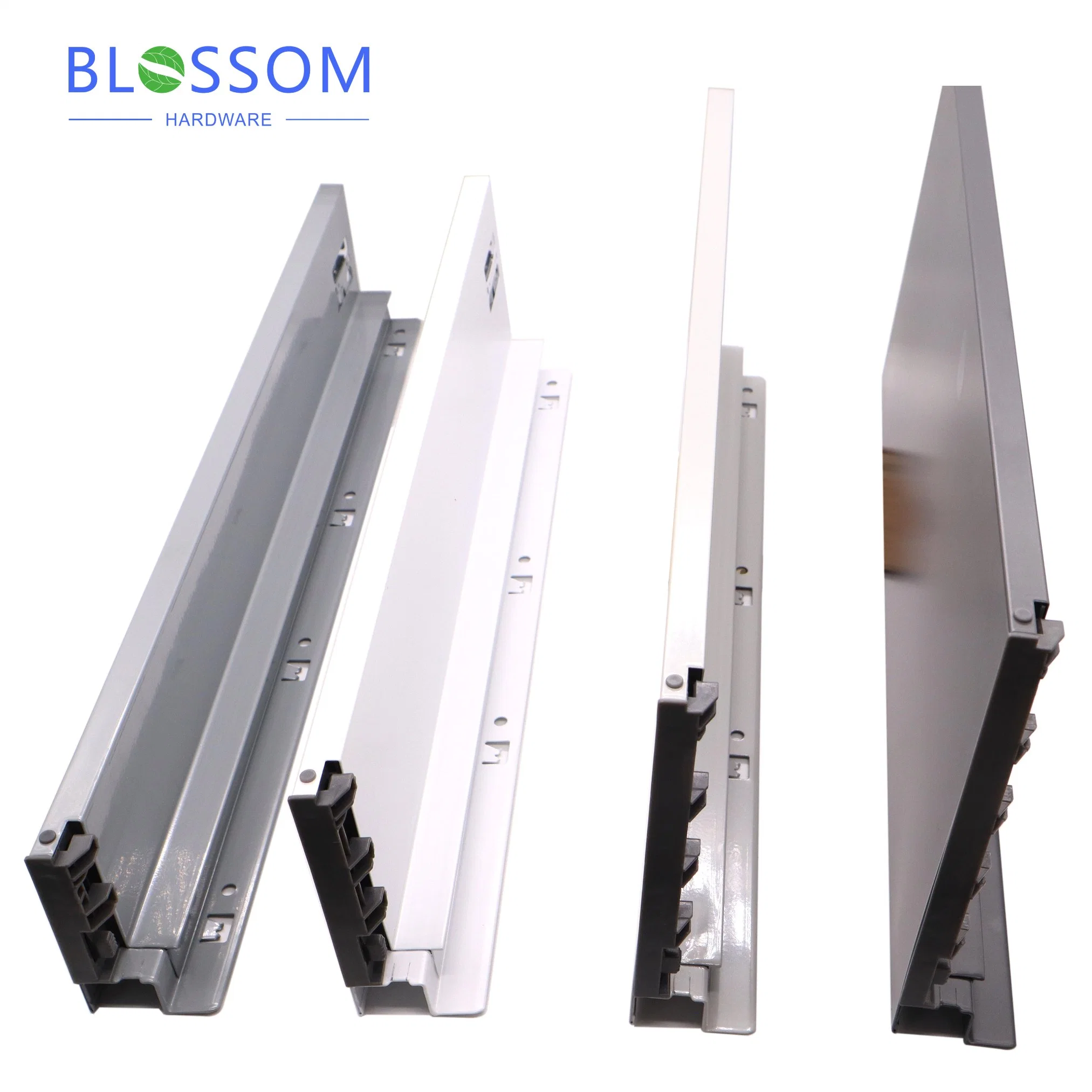 Concealed Drawer Slide Channels Double Wall Soft Closing Metal Tandem Box for Drawer Accessories High quality/High cost performance 
