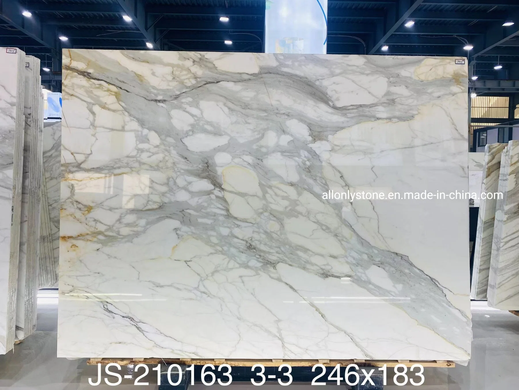 Wholesale/Supplier Luxury Stone Design Italy Gold Marble Tiles Price Calacatta Gold Marble