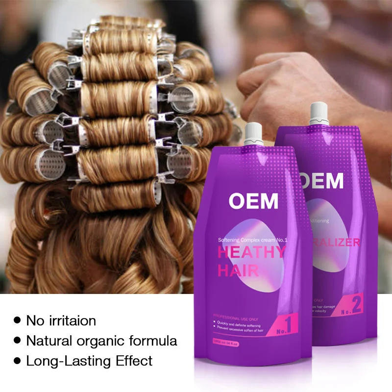 OEM ODM Best Salon Use Hair Perm Lotion e Digital Perm Lotion para Perm. Reta