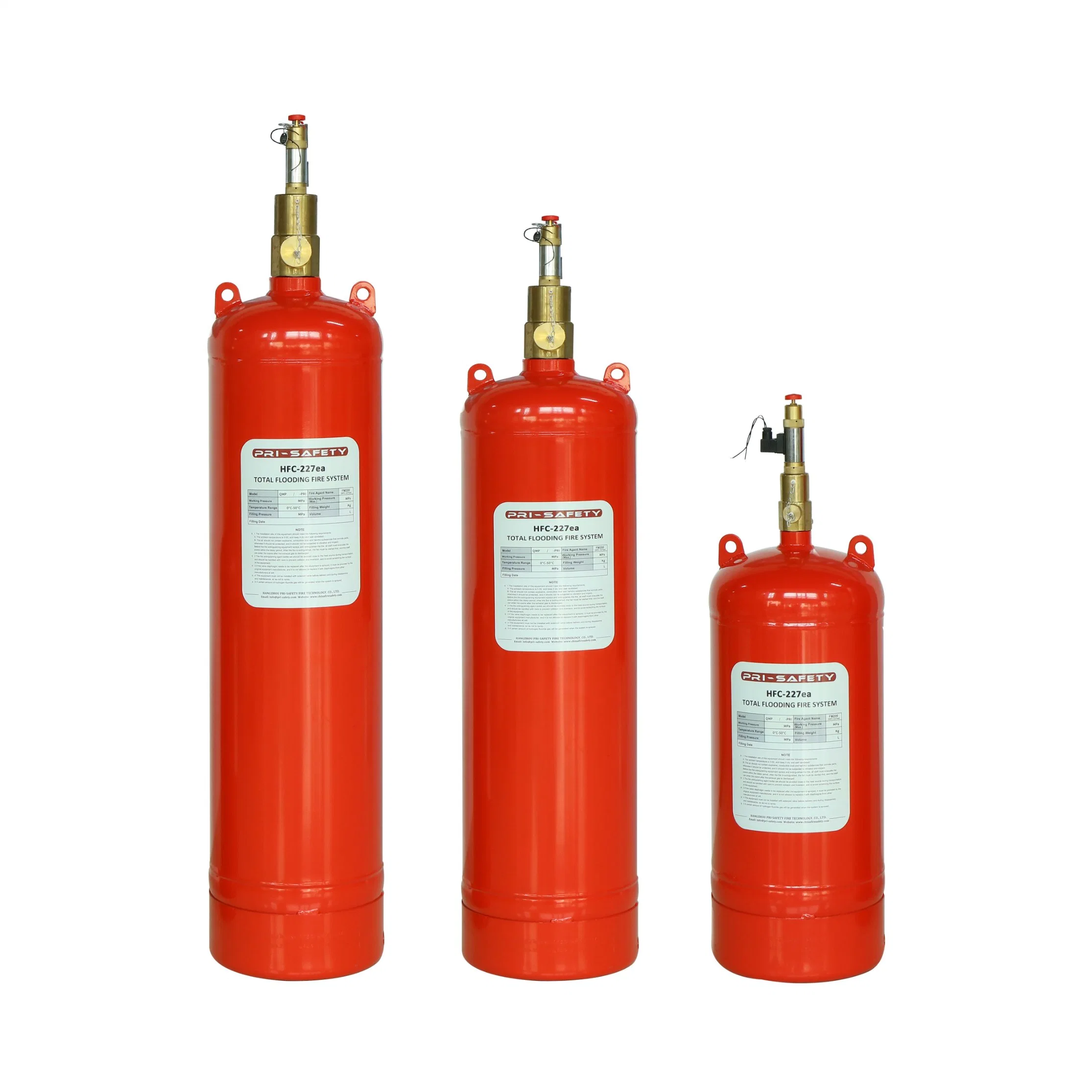 FM200 HFC 227ea Gas limpio el sistema de extinción de incendios automático con el Panel de Control de alarma de incendios