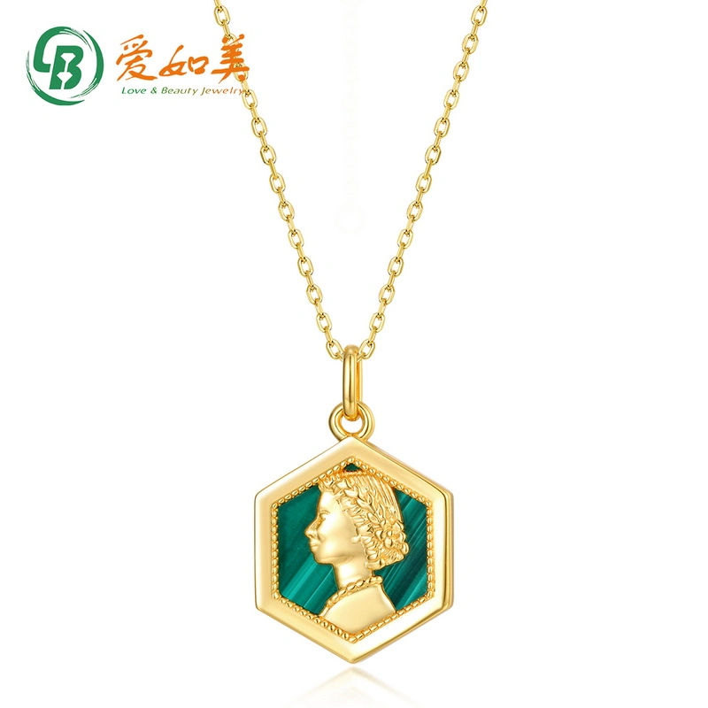 Wholesale Natural Stone Pendants Charm Natural Malachite Pendant Gemstone for Necklace