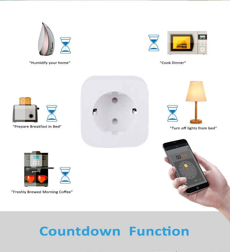 Phone Remote Control 16A Charge Metering Graffiti WiFi Smart Socket