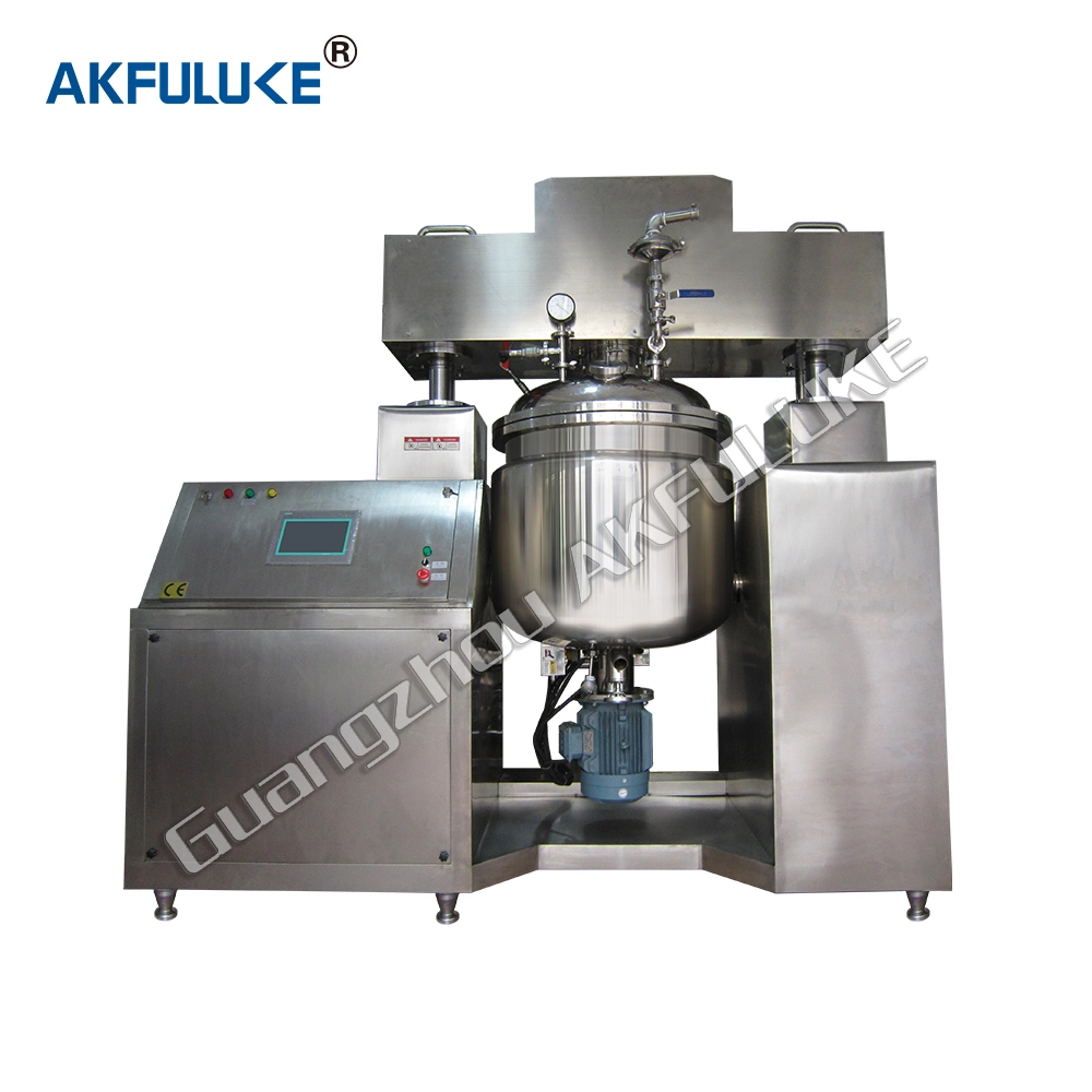 Akfuluke Chemical Pharmaceutical Vacuum emulsificante Homogenizador preço pasta de dentes Making Machine Tanque de mistura