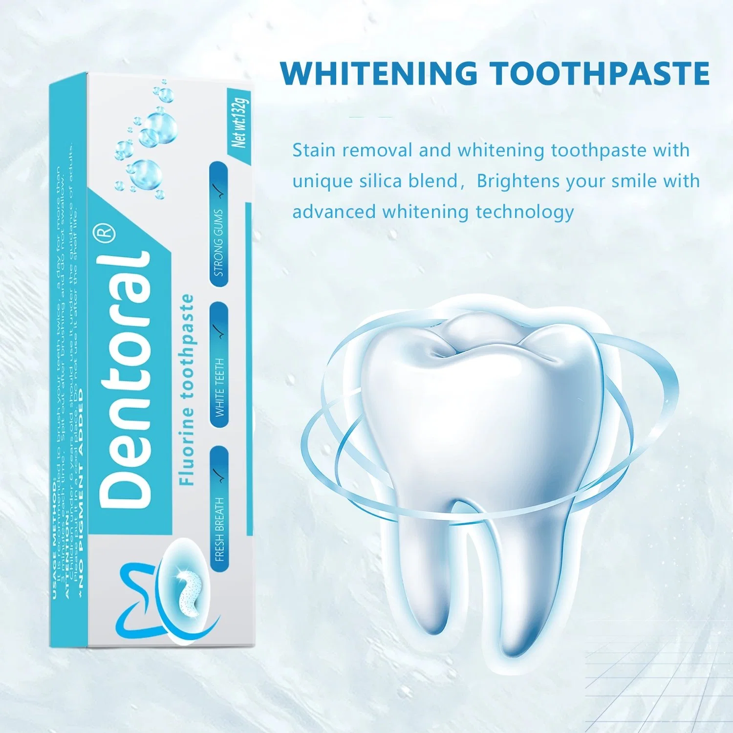 OEM Wholesale/Supplier Private Label Teeth Whitening Fluoride Mint Flavor Toothpaste