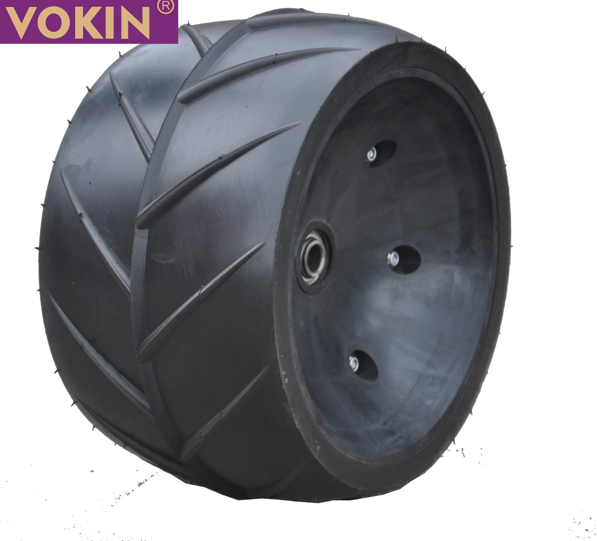 6.5" X 12" (167 X 302 mm) Semi-Pneumatic Tyre and Press Wheel