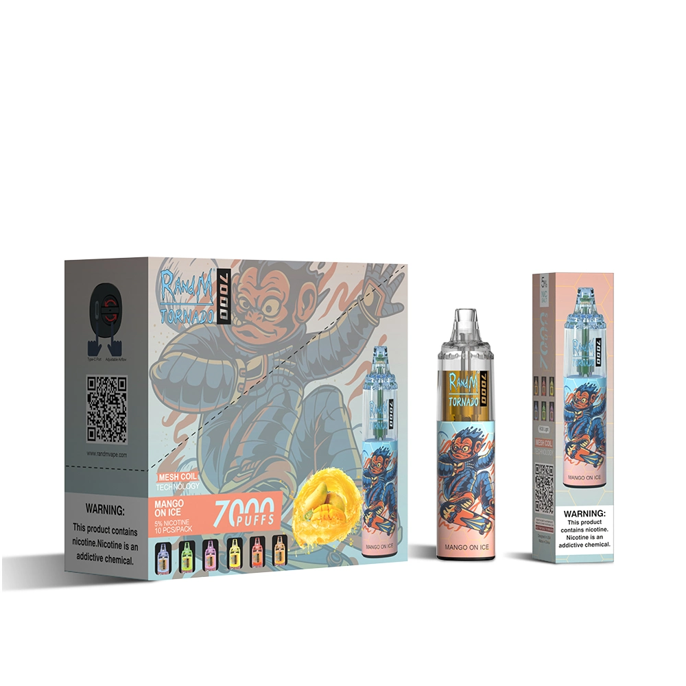 Recomendación de Vape Randm altamente desechables Tornado 7000 inhalaciones con sabor 56 Pod