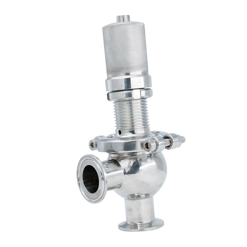 DN40 Sanitary Manual Pressure Safety Relief Valves with Clamping Connection