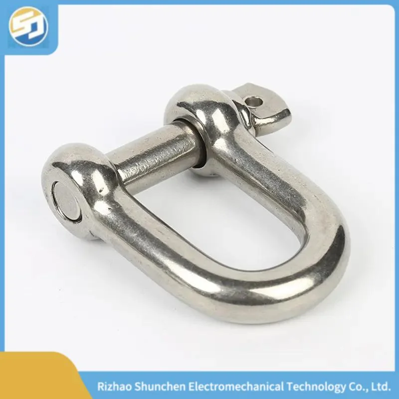 Stainless Steel Marine Grade Hardware D Shackle Anchor D Ring Shackle Safety