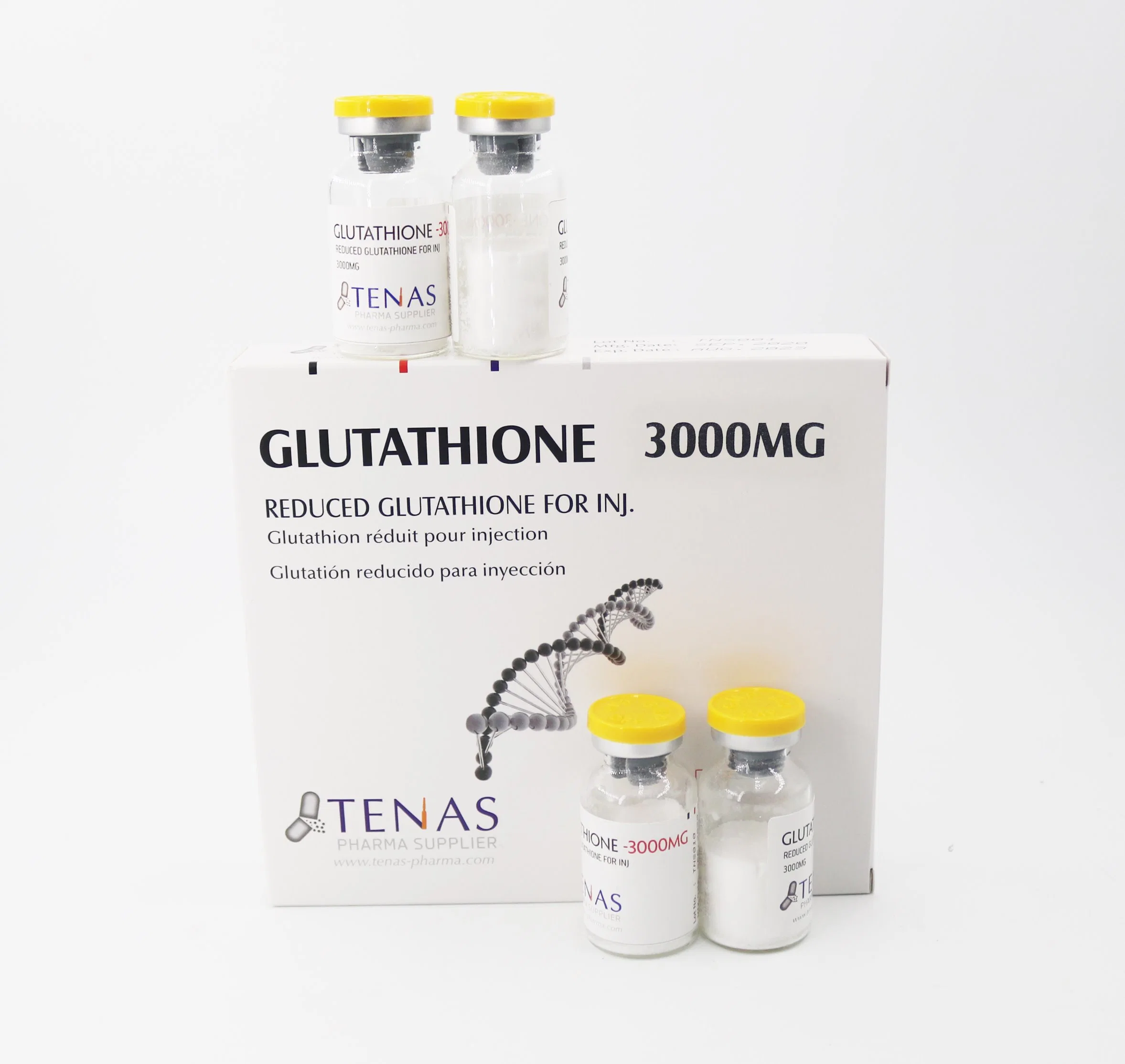 Anti-Aging и отбеливающих снижение Glutathione порошок для системы впрыска 3000 мг