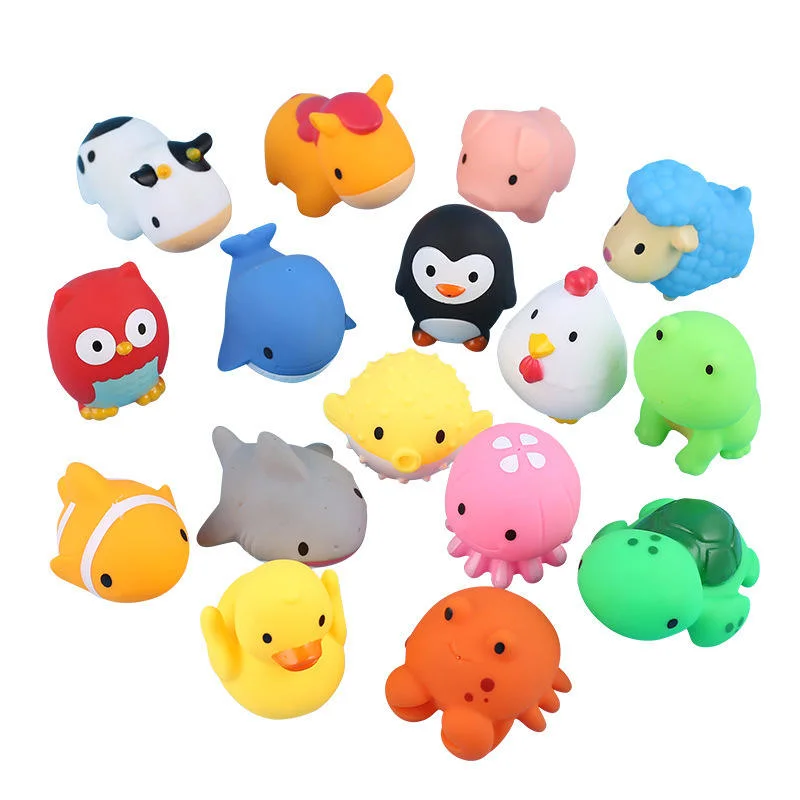 Wholesale/Supplier New Toy Color Vinyl Bath Toys for Kids Babies Bathroom Animal Collection