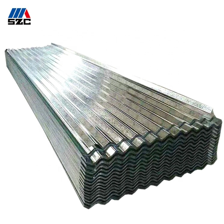 Top Quality Hot Sale chapa galvanizada Metal Building material Aço Placa GI galvanizada chapa de telhado de ferro ondulado para recipiente pré-fabricado Casa