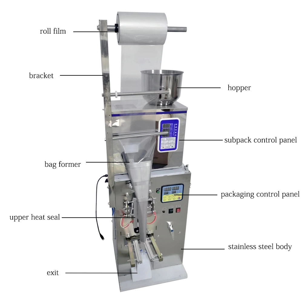 Fácil de operar completamente automática de Instant 3 en 1 bolsita de café en polvo de llenado de la bolsa de palo de la máquina de embalaje