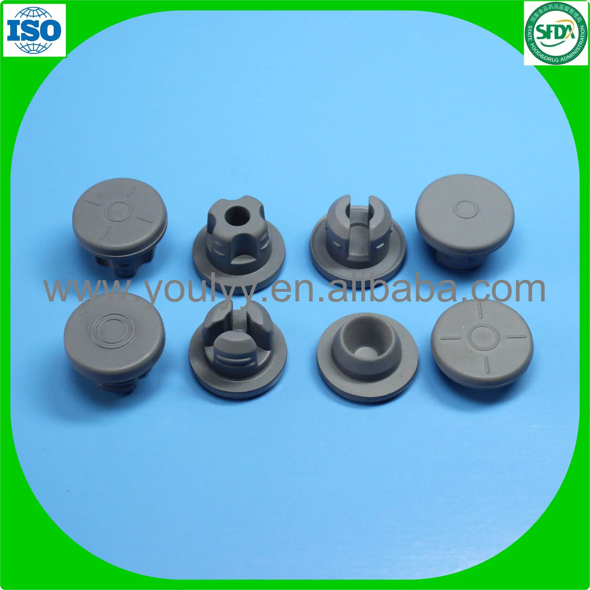 Glass Vials Rubber Stopper Cap