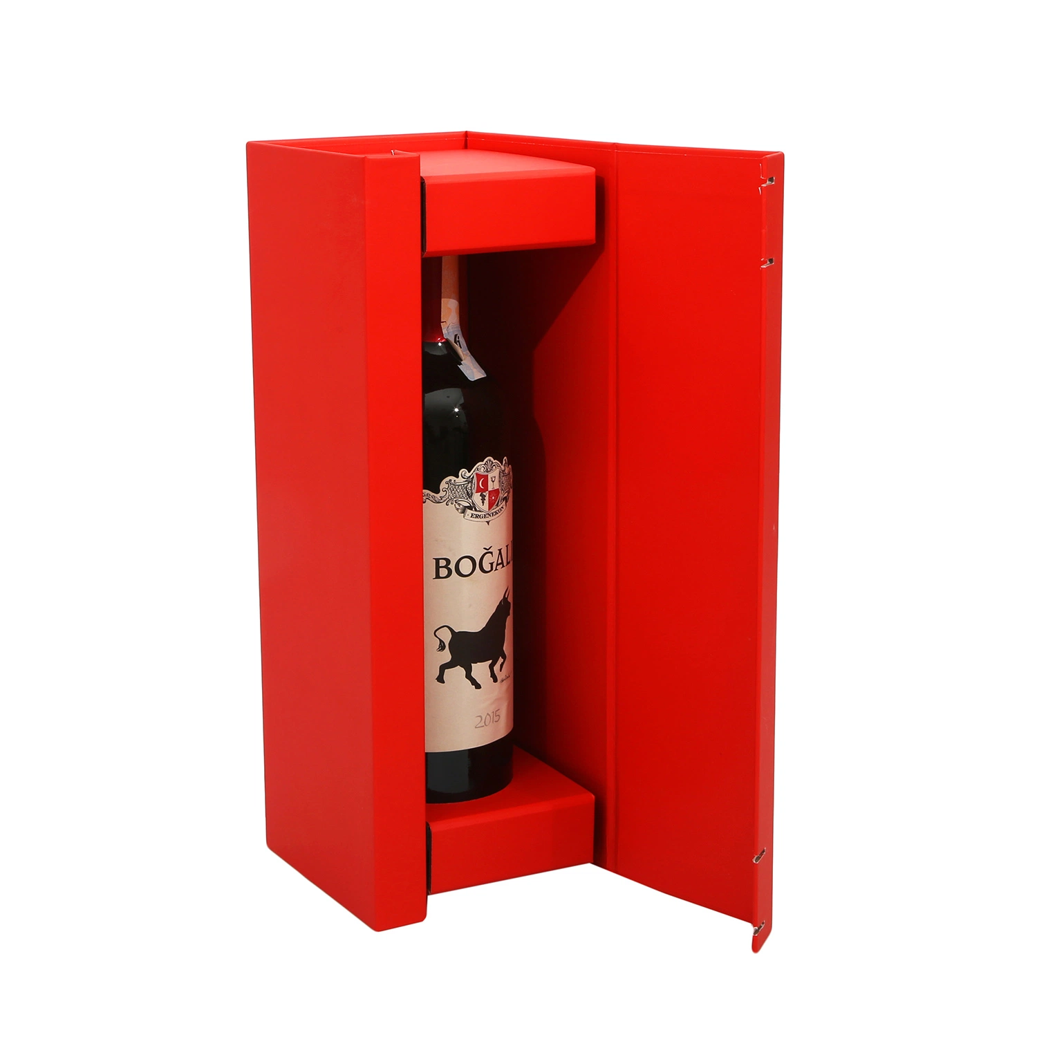 Single Bottle Foldable Champagne Box Wine Packer Case