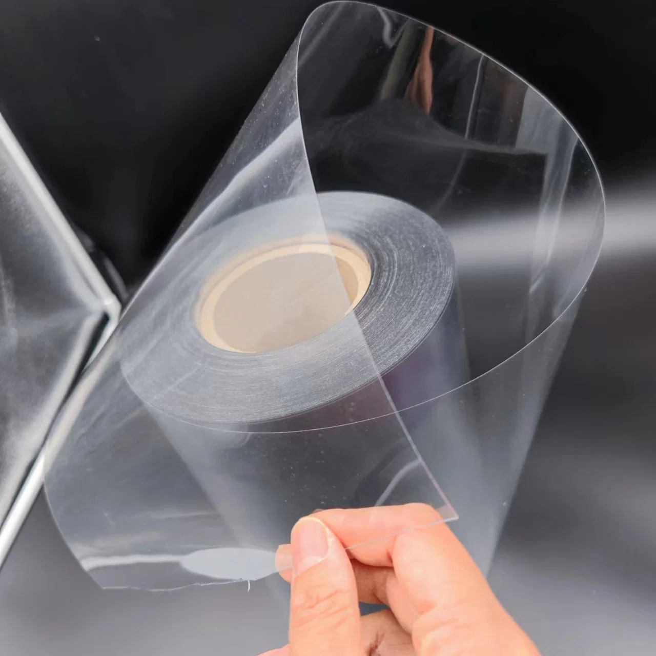 Food Grade rígido de plástico transparente de 0,6 mm de la hoja de Pet para tazas