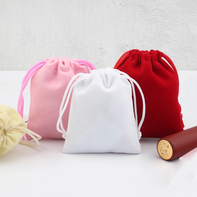 Custom Printed Velvet Drawstring Pouch Fabric Gift Bags Wholesale/Supplier