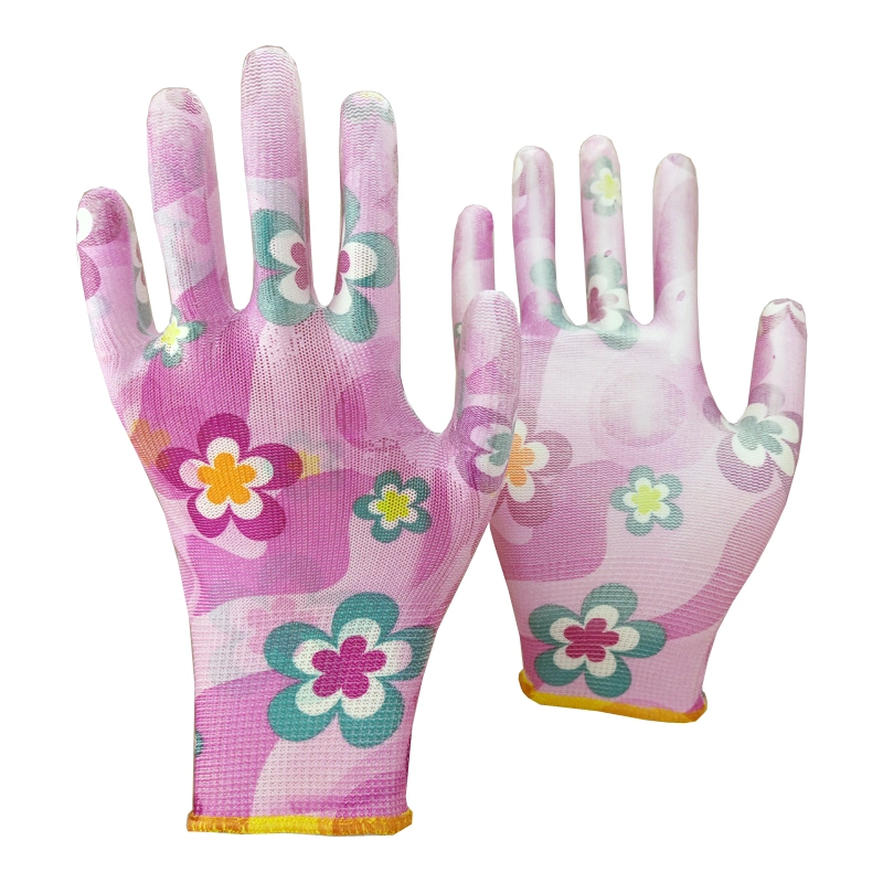 Nmsafety Custom Design Printed Kids and Adults Gardening Safety Work Gloves