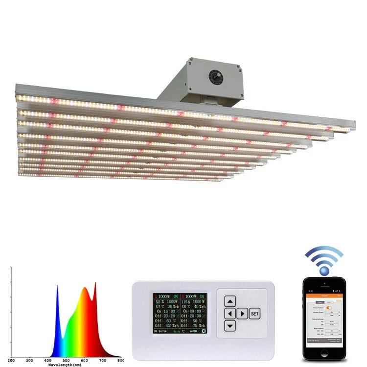 Saturn 1000W Smart Control Dimmable High Ppfd LED Grow Light Dlc Approved Full Spectrum Efficacy up to 2.8 Umol/J for Greenhouse/Horticulture