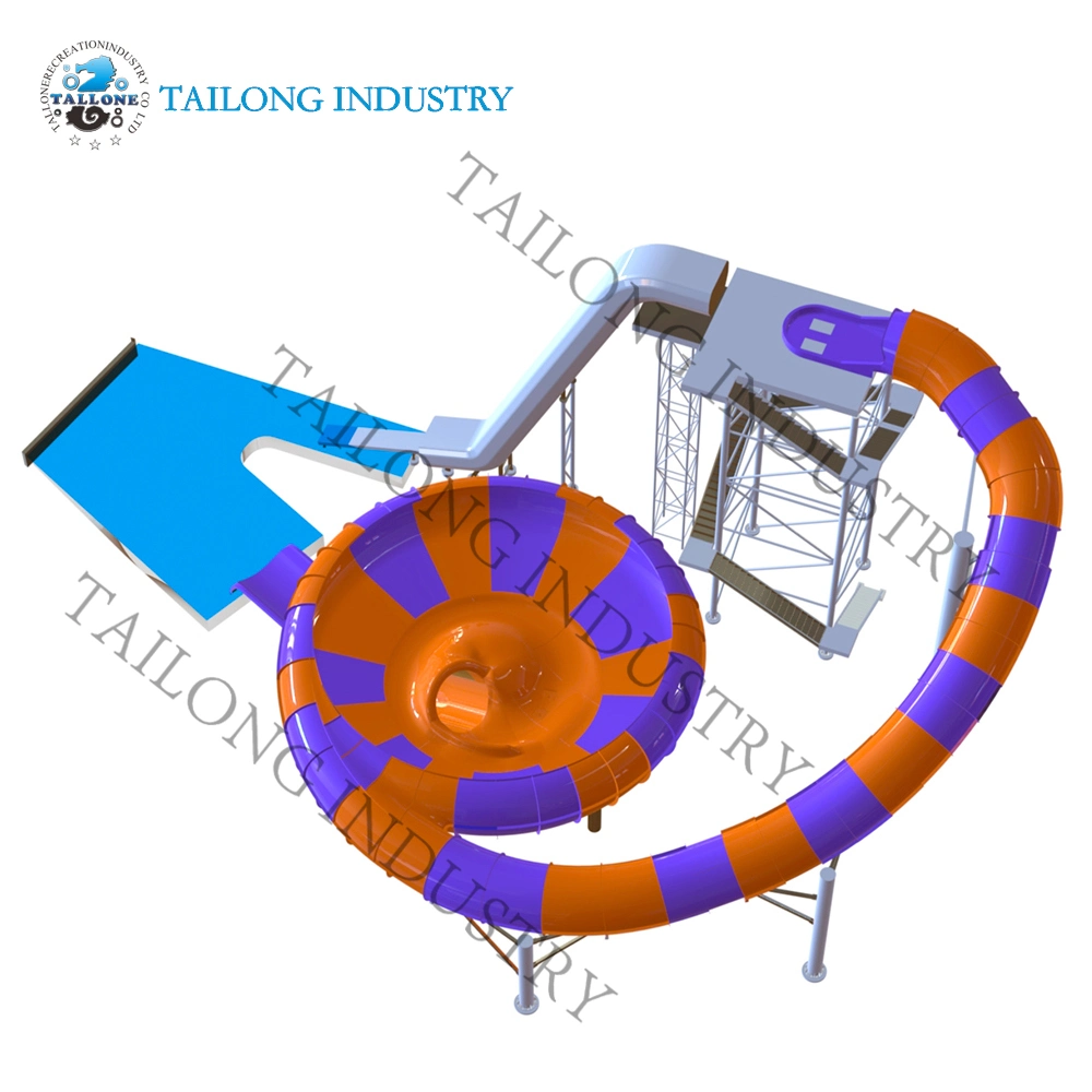 Spuer Bowl Water Park Commercial Customized FRP Slide of Amusemnt Park Water Play Equipment